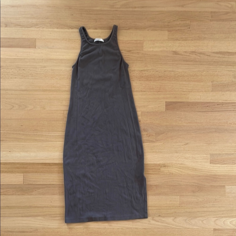 Stateside midi tank dress with slit